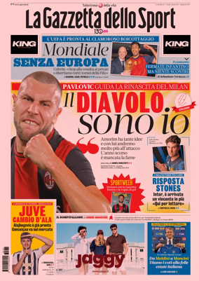 Cover of La Gazzetta dello Sport