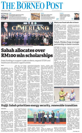 Cover of The Borneo Post (Sabah)