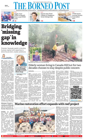 Cover of The Borneo Post (Sarawak)