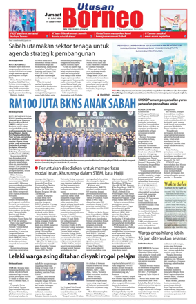 Cover of Utusan Borneo (Sabah)