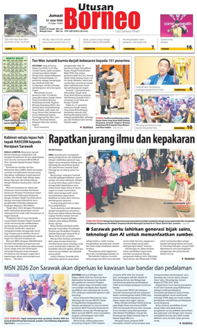 Cover of Utusan Borneo (Sarawak)