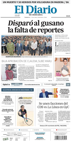 Cover of El Diario de Chihuahua