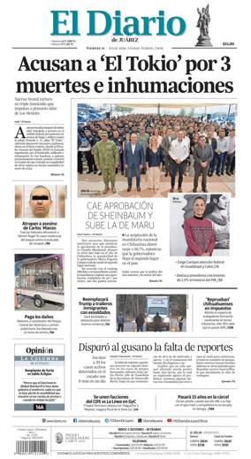 Cover of El Diario de Juarez