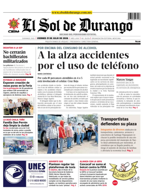 Cover of El Sol de Durango