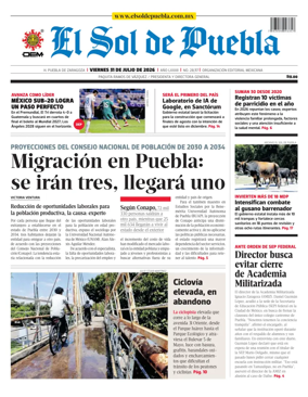 Cover of El Sol de Puebla