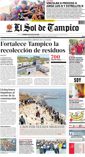 Cover of El Sol de Tampico