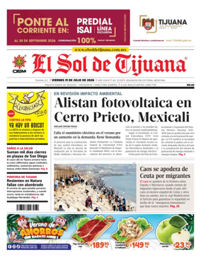 Cover of El Sol de Tijuana