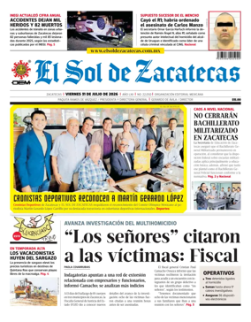 Cover of El Sol de Zacatecas