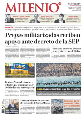 Cover of Milenio Monterrey