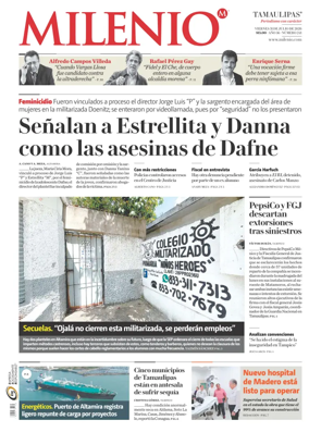 Cover of Milenio Tamaulipas