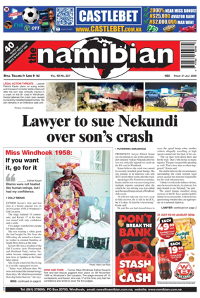 Cover of The Namibian