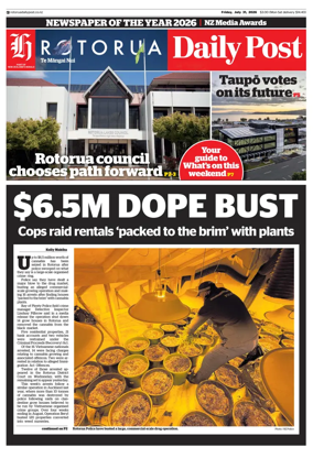 Cover of Rotorua Daily Post