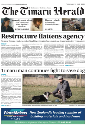 Cover of The Timaru Herald
