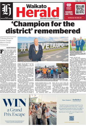 Cover of Waikato Herald