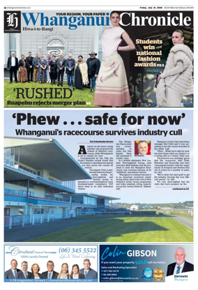 Cover of Whanganui Chronicle