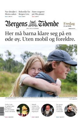 Cover of Bergens Tidende