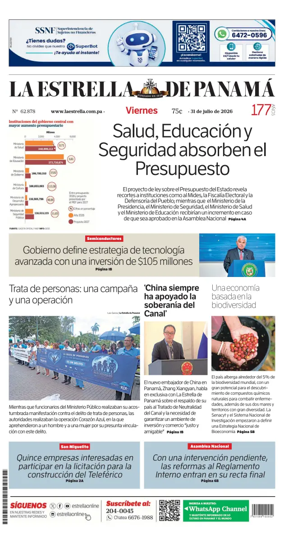 Cover of La Estrella de Panama