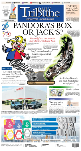 Cover of Daily Tribune (Philippines)
