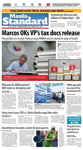 Cover of Manila Standard