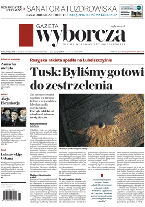 Cover of Gazeta Wyborcza