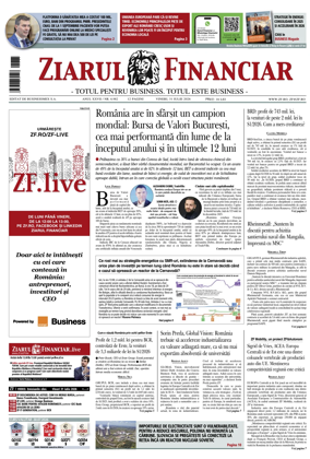 Cover of Ziarul Financiar