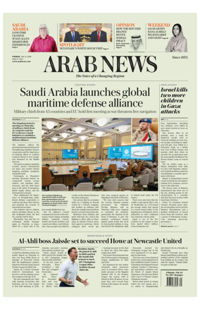 Cover of Arab News