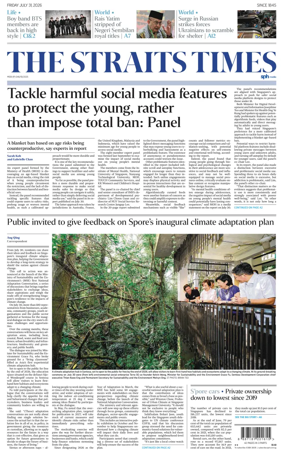 Cover of The Straits Times
