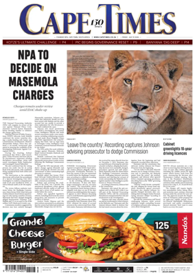 Cover of Cape Times