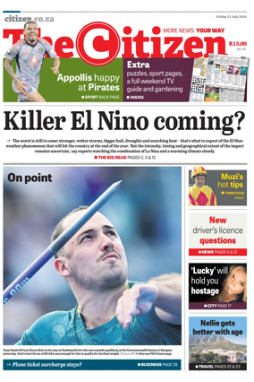 Cover of The Citizen (KZN)