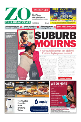 Cover of Zululand Observer - Weekender
