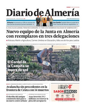 Cover of Diario de Almeria