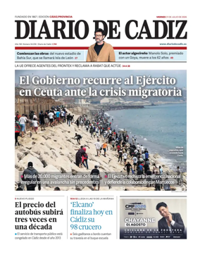 Cover of Diario de Cadiz