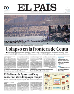 Cover of El Pais Madrid