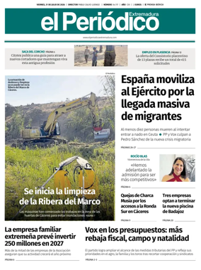 Cover of El Periodico Extremadura