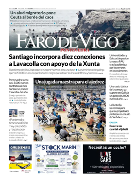 Cover of Faro de Vigo (Pontevedra)