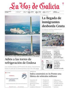 Cover of La Voz de Galicia (Arousa)
