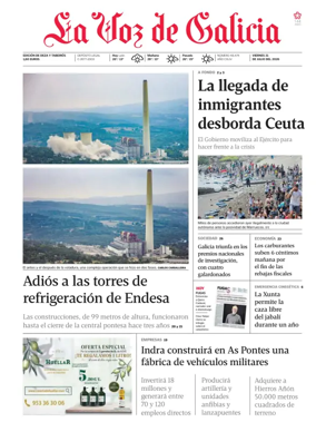 Cover of La Voz de Galicia (Deza)