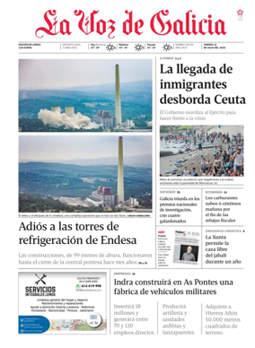 Cover of La Voz de Galicia (Monforte)