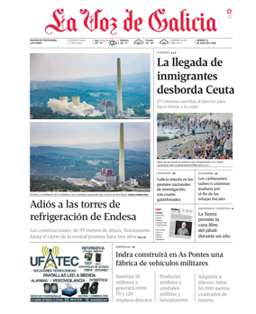 Cover of La Voz de Galicia (Pontevedra)