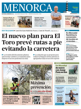 Cover of Menorca Diario Insular