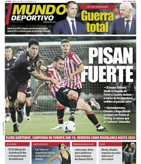 Cover of Mundo Deportivo (Bizkaia-Araba)
