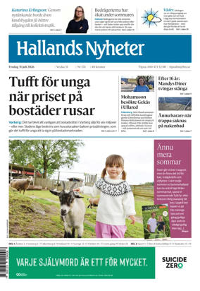 Cover of Hallands Nyheter