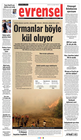 Cover of Evrensel Gazetesi