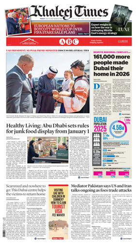 Cover of Khaleej Times