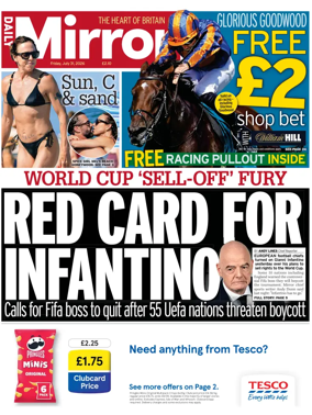 Cover of Daily Mirror