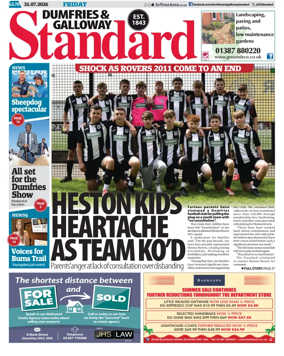 Cover of Dumfries & Galloway Standard