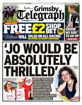 Cover of Grimsby Telegraph