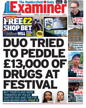 Cover of Huddersfield Daily Examiner
