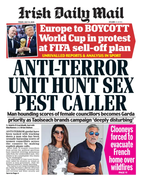 Cover of Irish Daily Mail