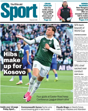 Cover of Herald Sport